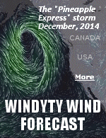Wind and weather forecast for kiters, surfers, pilots, sailors and anyone else.